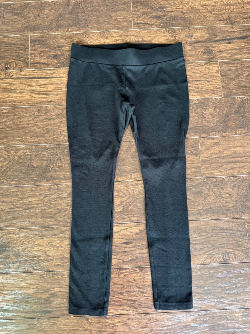 WHBM Black Pull On Ankle Pants Leggings Size S Stretch